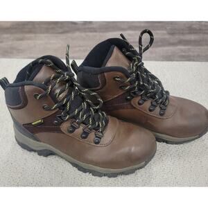 MAGELLAN Outdoors Kids Argo PS/GS Brown Hiking Boots Sz 4D  0164